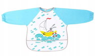 BabyOno long sleeved bib with pocket - blue - 24m+ - Bib