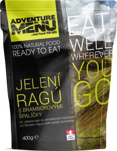 AdventureMenu - Deer rags (food + heater + zipper bag) - Long Shelf Life Food - Main image