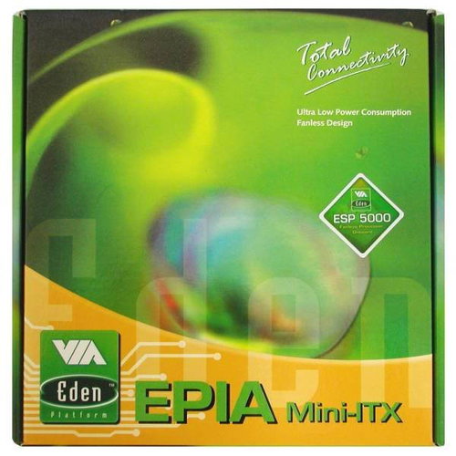 VIA EPIA 5000 Mini ITX, integr. CPU VIA C3/Eden 5000, VGA, 2x SDRAM, audio, LAN - Motherboard - Main image