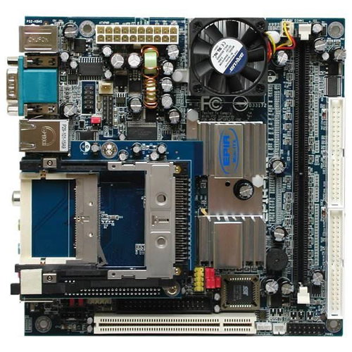 VIA EPIA MII10000G Mini ITX, integr. CPU VIA C3/Eden 1GHz, VGA, TV-out, 1x DDR266, audio, LAN - Motherboard - Hauptbild