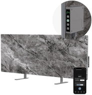 AENO GH6s Chytré Topení, infrared + konvekce, tvrzené sklo, LED displej, 700 W, Antique marble - Infrared Heater Panel