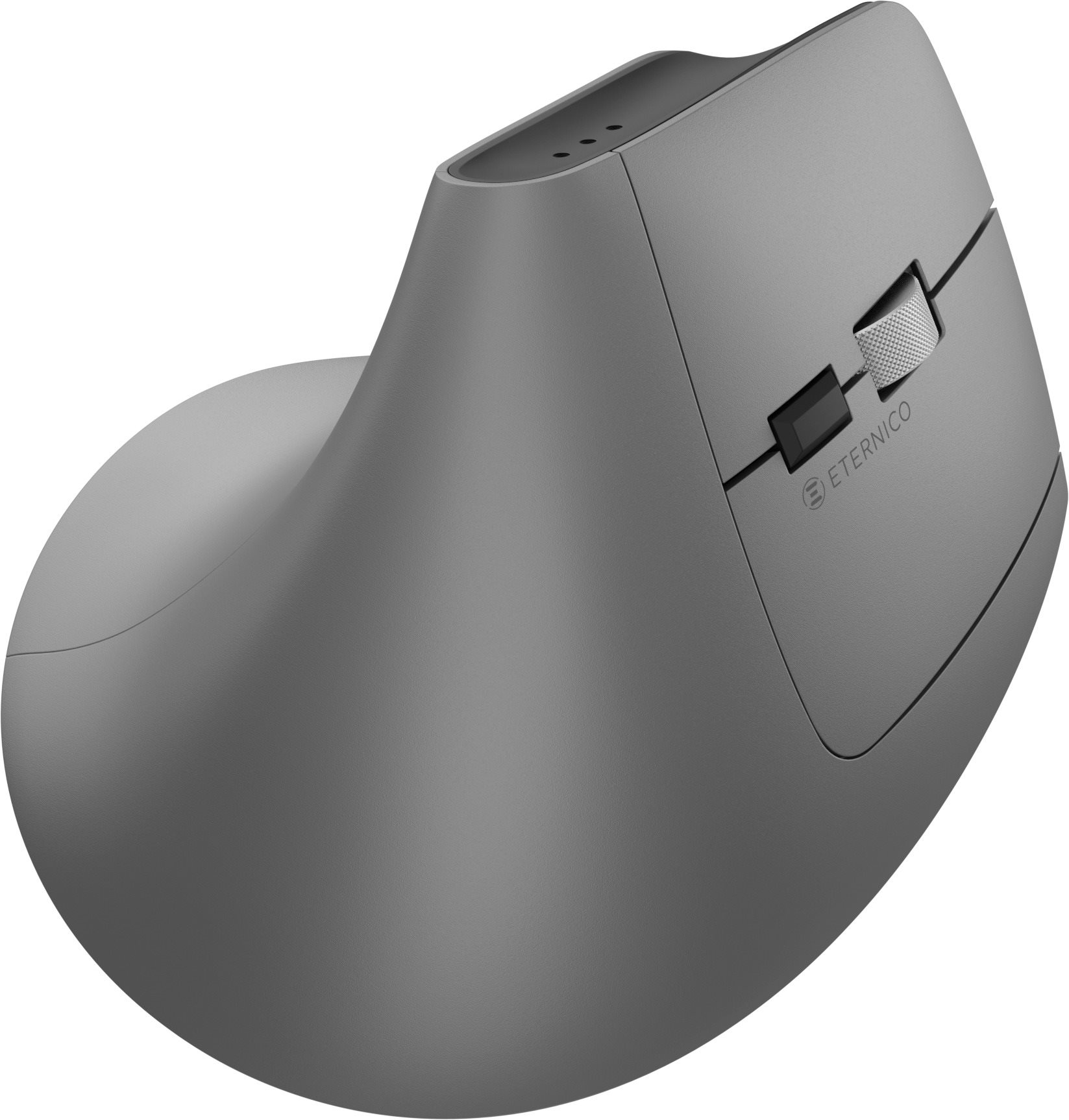 Eternico Wireless 2.4 GHz & Double Bluetooth Rechargeable Vertical Mouse MV470 - szürke