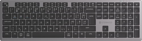 Eternico Wireless Keyboard KS2370 stříbrnočerná - CZ/SK - Klávesnice - Hlavní obrázek