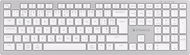 Eternico Wireless Keyboard KS2370 stříbrnobílá - CZ/SK - Klávesnice