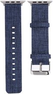 Eternico Apple Watch 42 mm/44 mm Canvas Band modrý - Remienok na hodinky