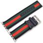 Eternico 38mm / 40mm Nylon Band fekete-piros Apple Watch-hoz - Szíj