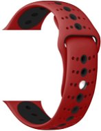 Eternico 38mm / 40mm Silicone Polkadot Band piros-fekete Apple Watch-hoz - Szíj
