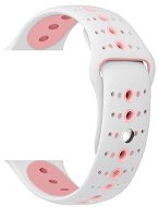 Eternico 38mm / 40mm Silicone Polkadot Band bielo ružový pre Apple Watch - Remienok na hodinky