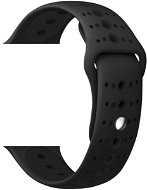Eternico Apple Watch 42/44mm Silicone Polka Dot Band, Black - Watch Strap