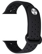 Eternico Apple Watch 38mm / 40mm Silicone Band, fekete - Szíj