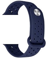 Eternico Apple Watch 42mm Silicone Band Dark Blue - Armband