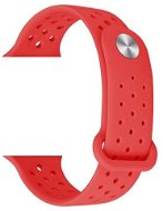 Eternico 42mm Apple Watch Silicone Band, Red - Watch Strap