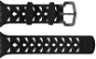 Eternico Apple Watch 38mm Silicone Band Black White - Armband