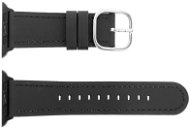 Eternico Leather pre Apple Watch 42mm / 44mm / 45mm čierný - Remienok na hodinky