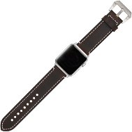 Eternico Leather Band 2 für Apple Watch 38 mm / 40 mm / 41 mm - dunkelbraun - Armband