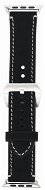 Eternico Leather Band 2 pre Apple Watch 42mm / 44mm / 45mm čierny - Remienok na hodinky