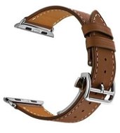 Eternico Leather Strap pre Apple Watch 38mm / 40mm / 41mm hnedý - Remienok na hodinky