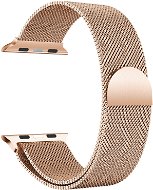 Remienok na hodinky Eternico Elegance Milanese pre Apple Watch 42mm / 44mm / 45mm / Ultra 49mm ružovo zlatý - Řemínek