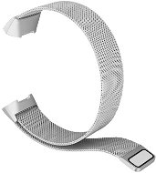 Eternico Fitbit Charge 3 / 4 Steel strieborný (Large) - Remienok na hodinky