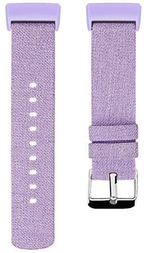 Eternico Fitbit Charge 3 / 4 Canvas Violet (Small) - Watch Strap - Main image