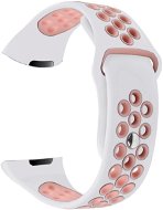 Eternico Fitbit Charge 3 / 4 Silicone White Pink (Small) - Watch Strap