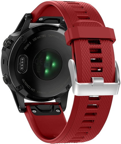 Eternico Essential for Garmin QuickFit 22mm red - Watch Strap - Main image