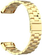 Eternico Stainless Steel Band Silver Steel Buckle Quick Release 22mm gold - Watch Strap