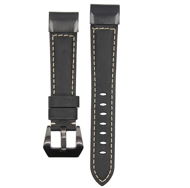 Eternico Garmin Quick Release 22 Genuine Leather, Black - Watch Strap