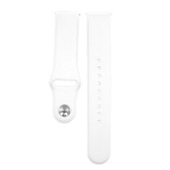Eternico Quick Release 20 Silicone Band biely pre Samsung Galaxy Watch - Remienok na hodinky