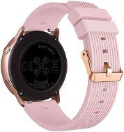 Eternico Essential Vertical Grain Rose Gold Buckle universal Quick Release 20mm pink - Watch Strap