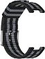 Eternico Canvas Stripes für Amazfit T-Rex - schwarz-grau - Armband