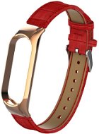 Eternico Genuine Leather červený pre Mi Band 5 / 6 - Remienok na hodinky