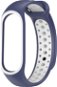 Eternico Sporty for Xiaomi Mi band 5 / 6 / 7 aqua blue and white - Watch Strap