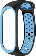 Eternico Sporty pro Xiaomi Mi band 5/6/7 solid black and blue - Remienok na hodinky