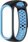 Eternico Sporty pro Xiaomi Mi band 5 / 6 / 7 solid black and blue - Watch Strap