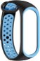 Watch Strap Eternico Sporty pro Xiaomi Mi band 5 / 6 / 7 solid black and blue - Řemínek