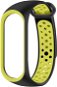Eternico Sporty pro Xiaomi Mi band 5 / 6 / 7 solid black and yellow - Watch Strap