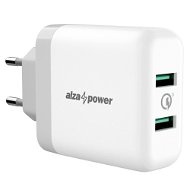 AlzaPower Q200 Quick Charge 3.0 fehér - Töltő adapter