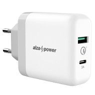 AlzaPower Q200C Quick Charge 3.0 fehér - Töltő adapter