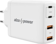 AlzaPower G300 GaN Fast Charge 100W fehér - Töltő adapter
