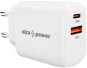 Nabíječka do sítě AlzaPower A100 Fast Charge 20W bílá - Nabíječka do sítě