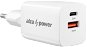 AlzaPower A133 Fast Charge - 33W, fehér - Töltő adapter