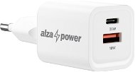 Töltő adapter AlzaPower G400CA Fast Charge 35W - fehér - Nabíječka do sítě