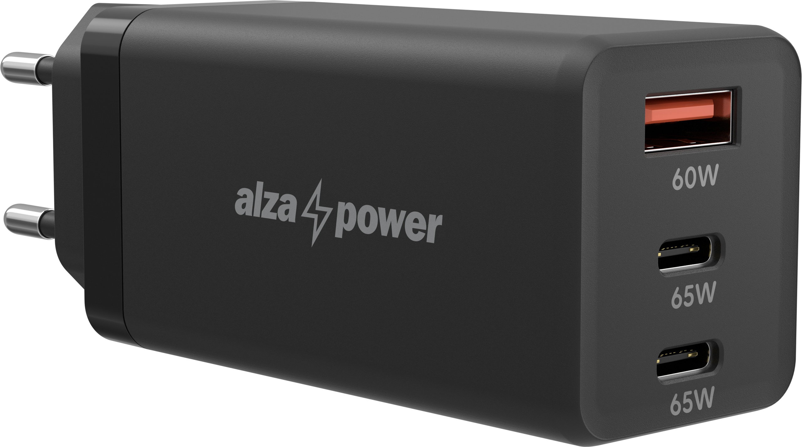 AlzaPower G165 GaN Fast Charge - 65W, fekete - Töltő adapter | Alza.hu