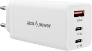 AlzaPower G165 GaN Fast Charge 65W bílá - Nabíječka do sítě