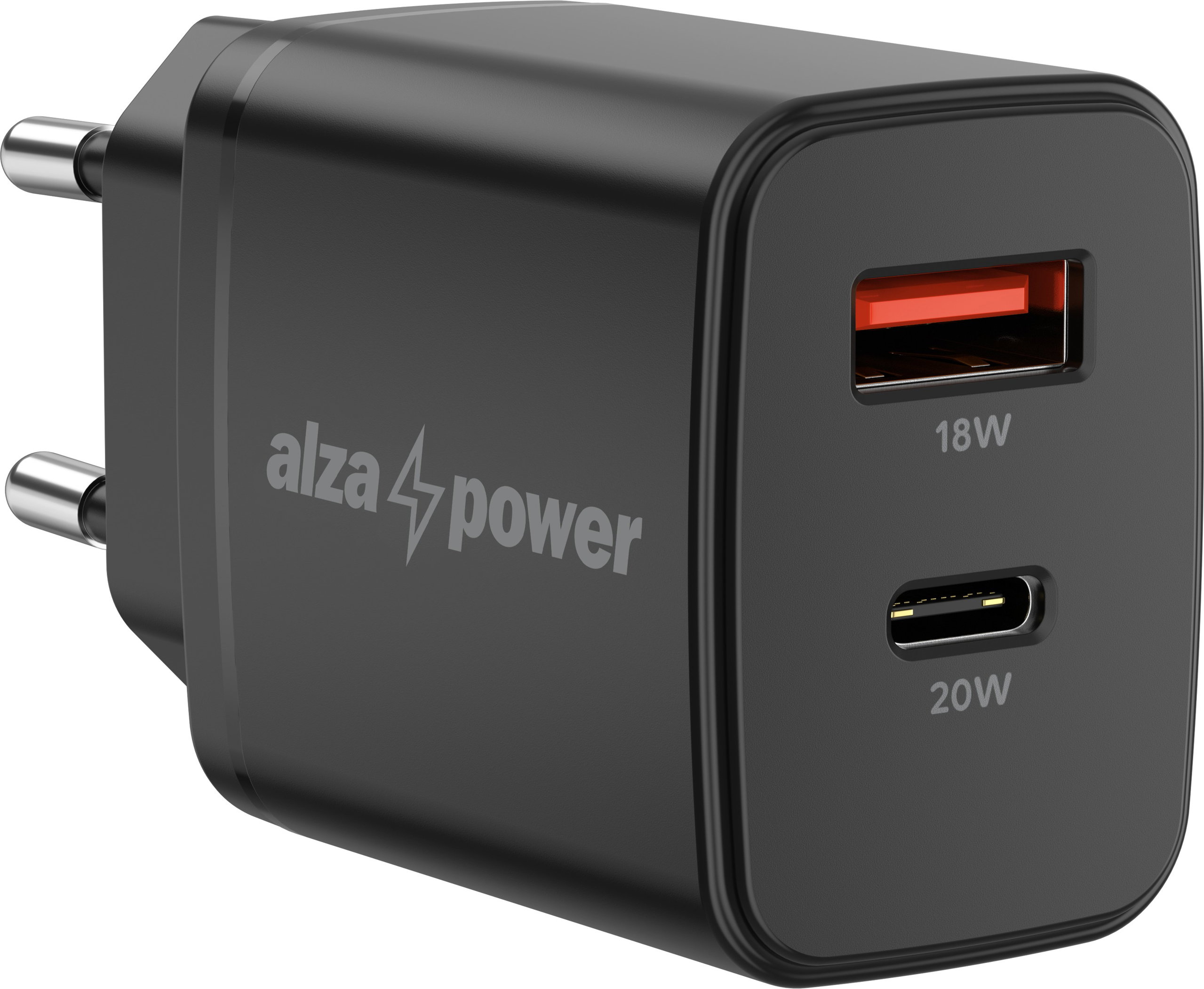 Nabíječka do sítě AlzaPower Compact A530 20W Černá