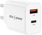 Nabíječka do sítě AlzaPower A101CA Fast Charge 20W bílá - Nabíječka do sítě