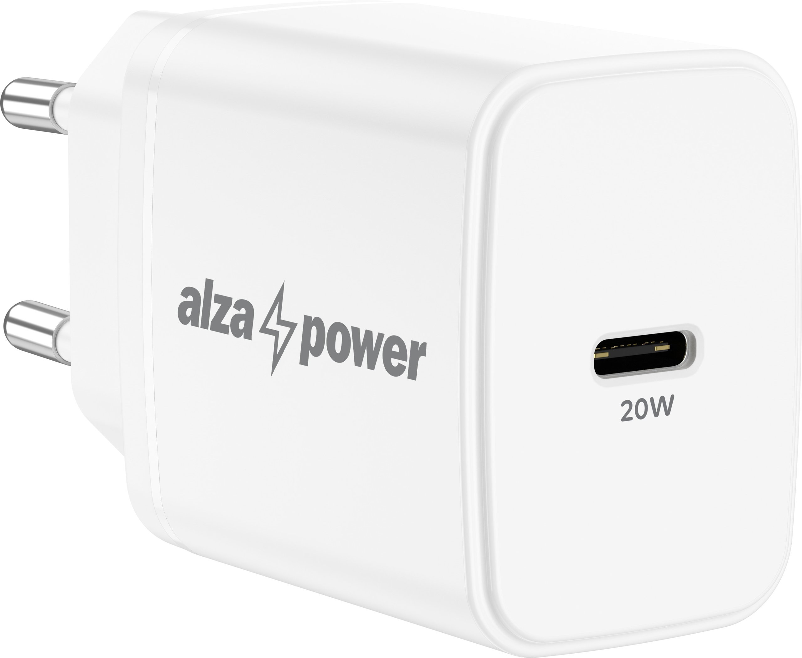 Nabíječka do sítě AlzaPower Compact A520 20W Bílá