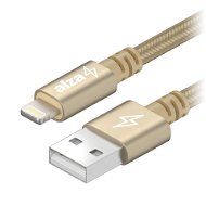 AlzaPower AluCore Lightning MFi 2m Gold - Data Cable
