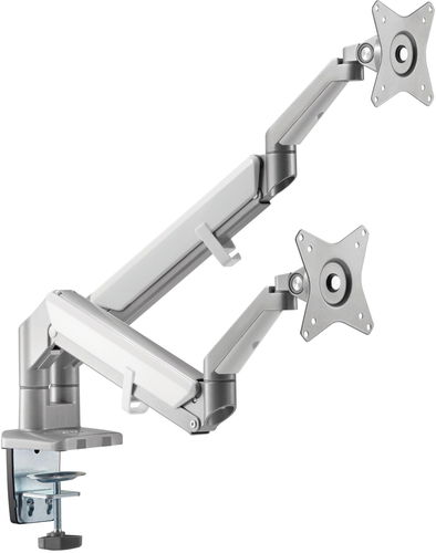 AlzaErgo Arm D220S Space Saver stříbrný - Držák na monitor - Hlavní obrázek